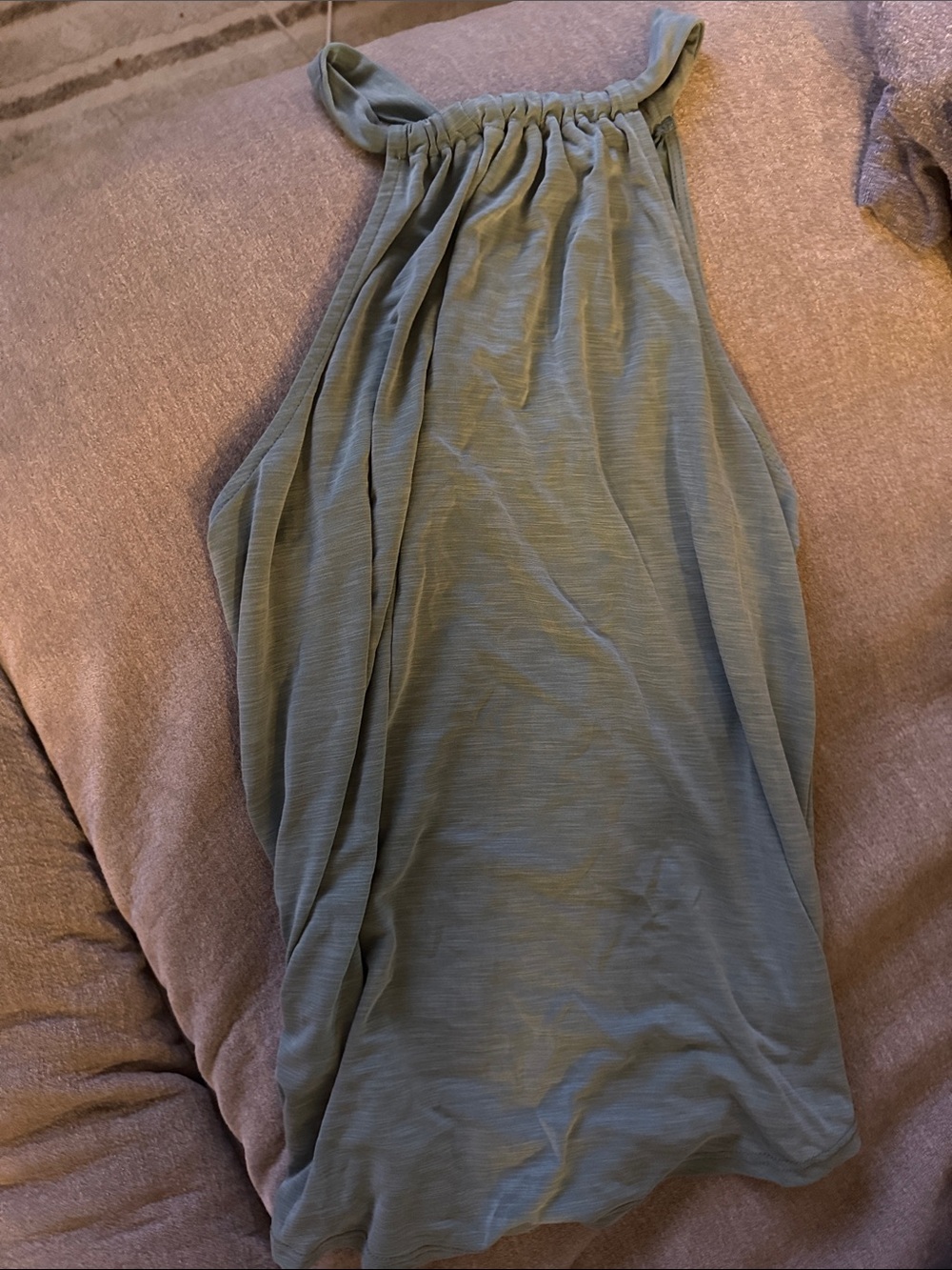 Green Envelope Olive Green Halter Tank Top
